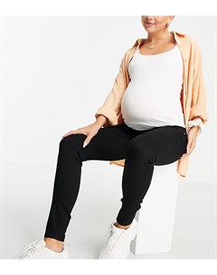 Черные джинсы скинни с посадкой под животом ASOS DESIGN Maternity Asos maternity