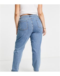 Выбеленные узкие джинсы в винтажном стиле с высокой талией ASOS DESIGN Curve Asos curve