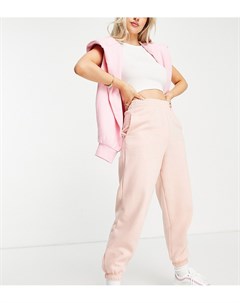 Розовые джоггеры с манжетами от комплекта New look petite