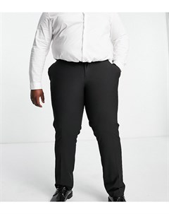 Черные узкие строгие брюки Plus Asos design