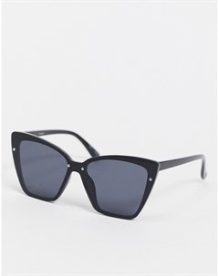 Черные угловатые солнцезащитные очки Pieces
