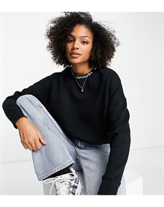 Oversized свитшот выбеленного черного цвета эксклюзивно для ASOS Quiksilver