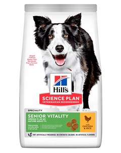 Сухой корм для собак Senior Vitality Medium Breed Adult 7 12 кг Hill`s