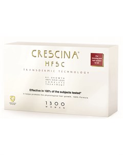 1300 Комплекс Transdermic для женщин лосьон для возобновления роста волос 10 лосьон против выпадения Crescina
