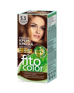 Стойкая крем краска для волос Fitocolor тон Золотистый каштан 115 мл Фитокосметик