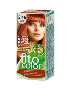 Стойкая крем краска для волос Fitocolor тон Медно рыжий 115 мл Фитокосметик