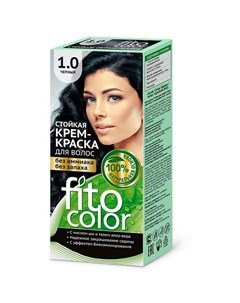 Стойкая крем краска для волос Fitocolor тон Черный 115 мл Фитокосметик