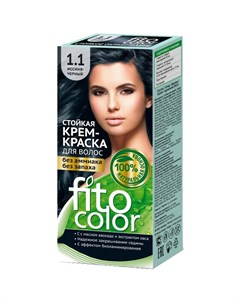 Стойкая крем краска для волос Fitocolor тон Иссиня черный 115 мл Фитокосметик