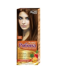 Крем краска для волос Avena Рябина 470 мокко 135 мл Acme color