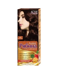 Крем краска для волос Avena Рябина 141 шоколадный 135 мл Acme color