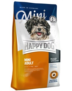 Mini Adult корм для собак мелких пород весом до 10 кг 1 кг Happy dog