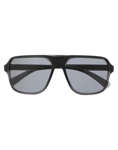 Солнцезащитные очки в квадратной оправе с тисненым логотипом Dolce & gabbana eyewear
