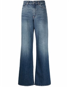 Широкие джинсы с завышенной талией 7 for all mankind