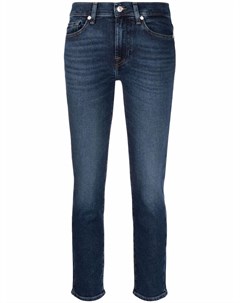 Укороченные джинсы с заниженной талией 7 for all mankind