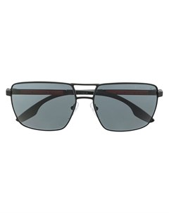 Солнцезащитные очки авиаторы в квадратной оправе Prada linea rossa