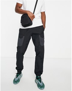 Черные тканые джоггеры с тремя полосками в тон adidas Adidas performance