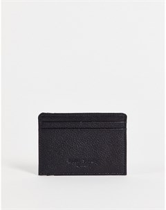 Черный кошелек для пластиковых карт из фактурной кожи River island