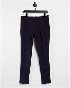 Супероблегающие брюки сливового цвета в строгом стиле Asos design
