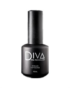 Топ для гель лака Gloss 15 мл Diva nail technology