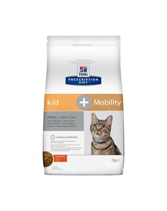 Корм k d Mobility Kidney Joint Care сухой диетический для кошек для поддержания здоровья почек и сус Hill's prescription diet