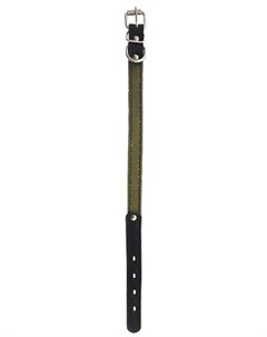 Ошейник однослойный брезентовый зеленый для собак 18 мм х 38 см Зеленый Zooexpress