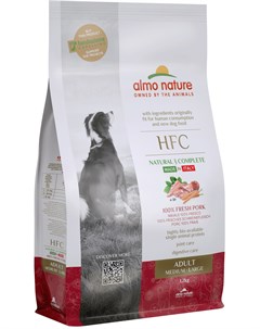 Сухой корм HFC со свежей свининой для взрослых собак средних и крупных пород 1 2 кг Свинина Almo nature