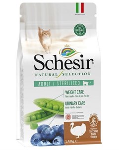 Сухой корм Natural Selection Grain Free с индейкой для стерилизованных кошек 1 4 кг Индейка Schesir