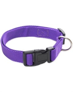 Ошейник синтетический плотный фиолетовый для собак 20 мм х 31 45 см Фиолетовый Дарэлл