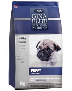 Сухой корм Elite Puppy Индейка с рисом для щенков 3 кг Индейка и рис Gina