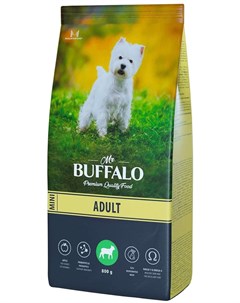 Сухой корм Adult Mini с ягненком для собак мелких пород 800 г Mr.buffalo