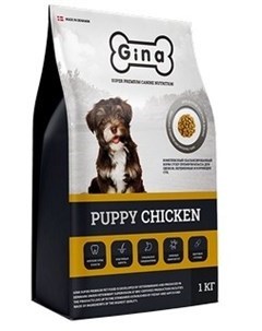 Сухой корм Puppy Chicken с курицей для щенков беременных и кормящих собак 18 кг Курица Gina