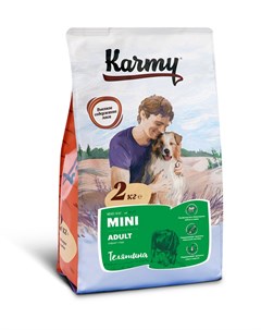 Сухой корм Mini Adult с телятиной для собак мелких пород 2 кг Телятина Karmy
