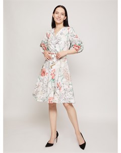 Платье с цветочным принтом и ремешком Zolla