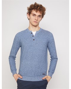 Комбинированный пуловер из хлопка Zolla