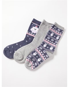 Набор новогодних носков 3 шт в комплекте Zolla