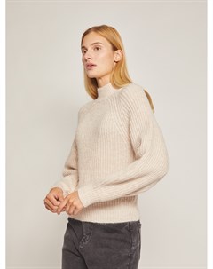 Вязаный свитер с объёмными рукавами Zolla