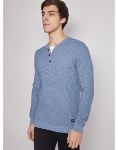 Комбинированный пуловер из хлопка Zolla