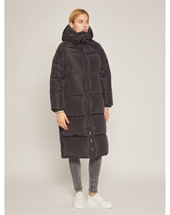 Тёплое oversize пальто с капюшоном Zolla