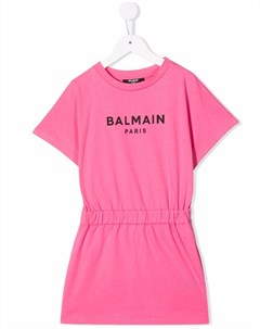 Платье с логотипом Balmain kids