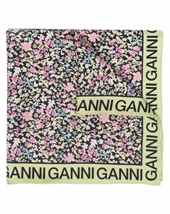 Платок с цветочным принтом Ganni