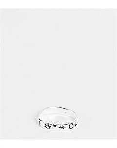Кольцо из стерлингового серебра с астрономическим дизайном Asos design