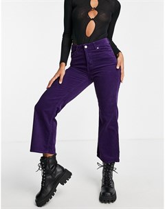 Фиолетовые укороченные джинсы свободного кроя Cadell Dr denim