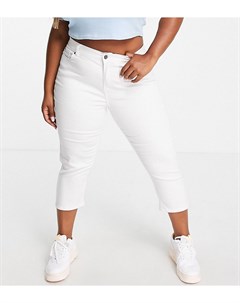 Белые укороченные джинсы Simply be