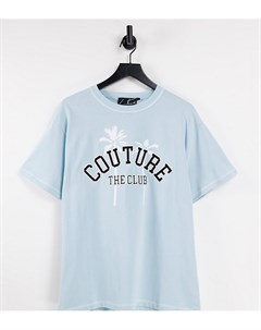 Голубая футболка с аппликацией The Couture эксклюзивно для ASOS The couture club