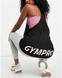 Черная майка от комплекта GymPro Apparel Fashion Stringer Gym pro