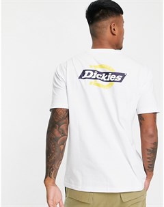 Белая футболка с принтом на спине Ruston Dickies