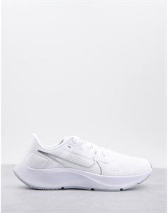 Кроссовки белого и серебристого цветов Air Zoom Pegasus 38 Nike running