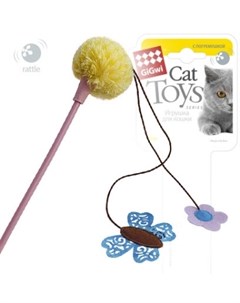 Игрушка Cat Toys Дразнилка с погремушкой для кошек 45 см Gigwi
