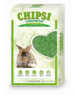 Наполнитель подстилка Chipsi CareFresh Forest Green на бумажной основе для мелких домашних животных  Care fresh