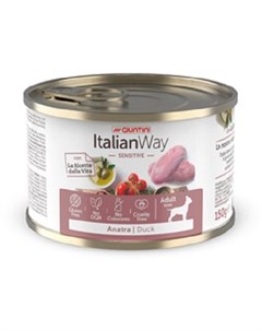 Консервы Wet Sensitive Duck с уткой томатами и картофелем для собак с чувствительным пищеварением 15 Italian way